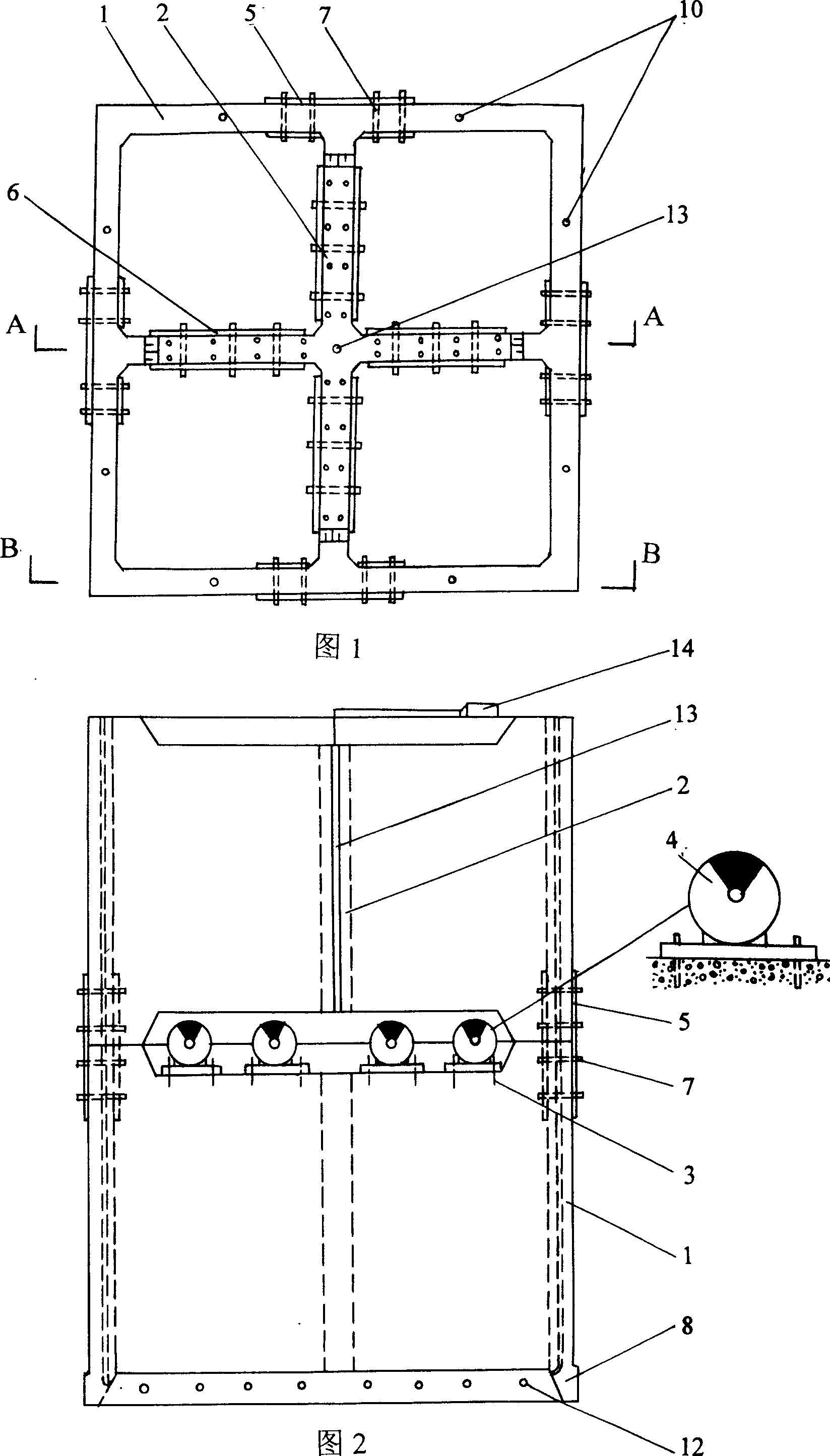 Caisson structure and fast construction method of opencaisson