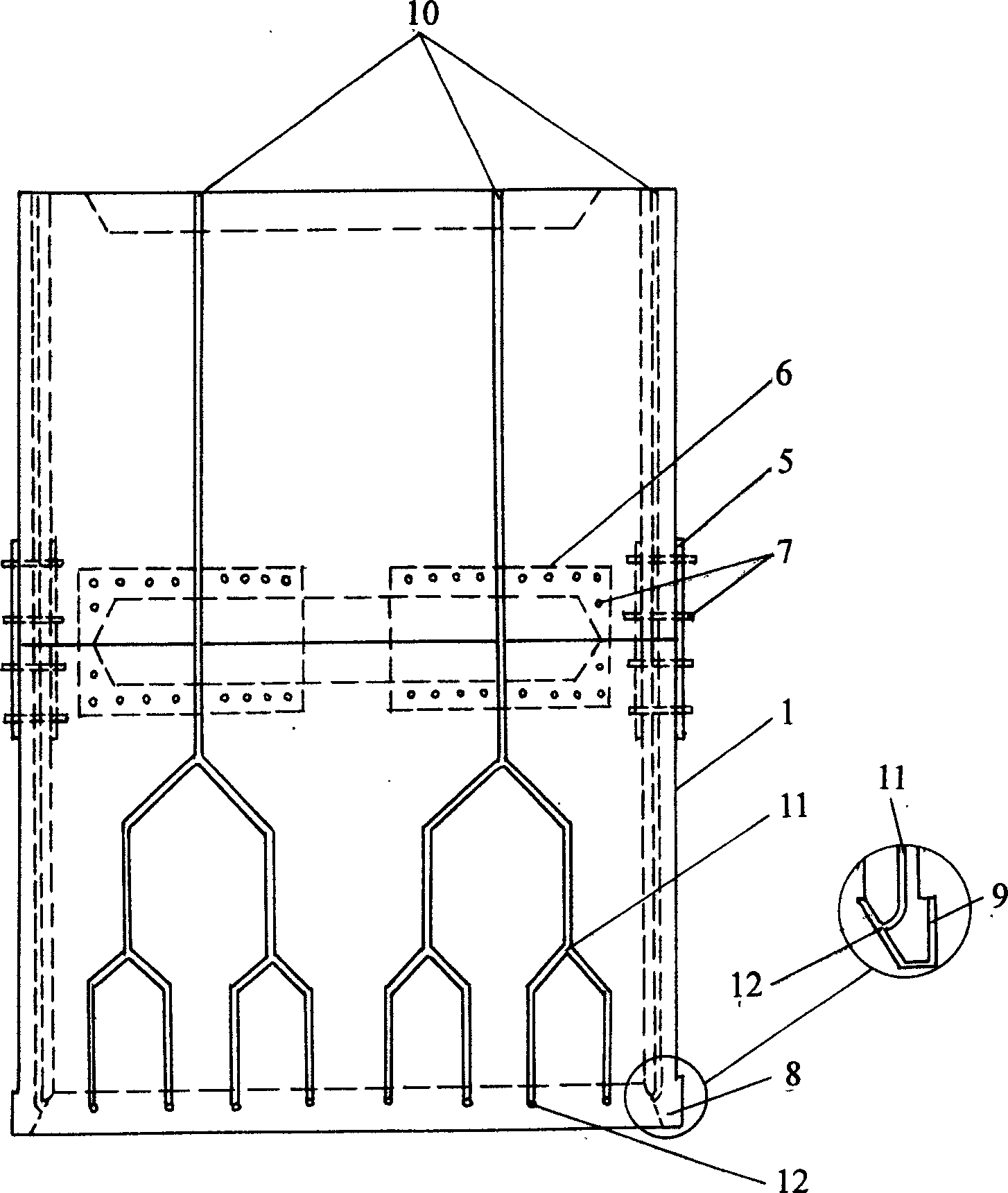 Caisson structure and fast construction method of opencaisson