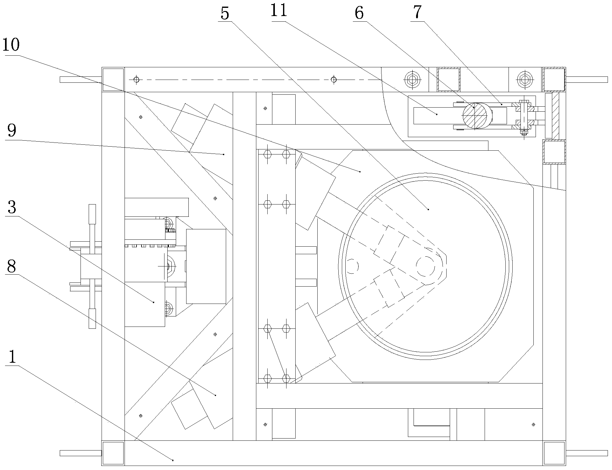 Hydraulic positioning device for ship body segments