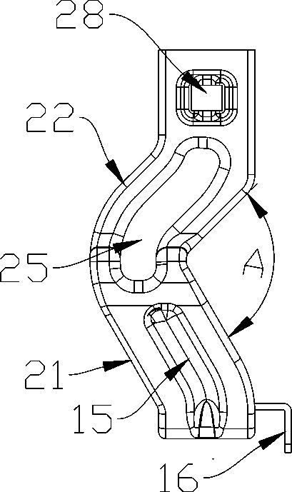 Metal energy absorbing bracket for a dashboard of an automobile
