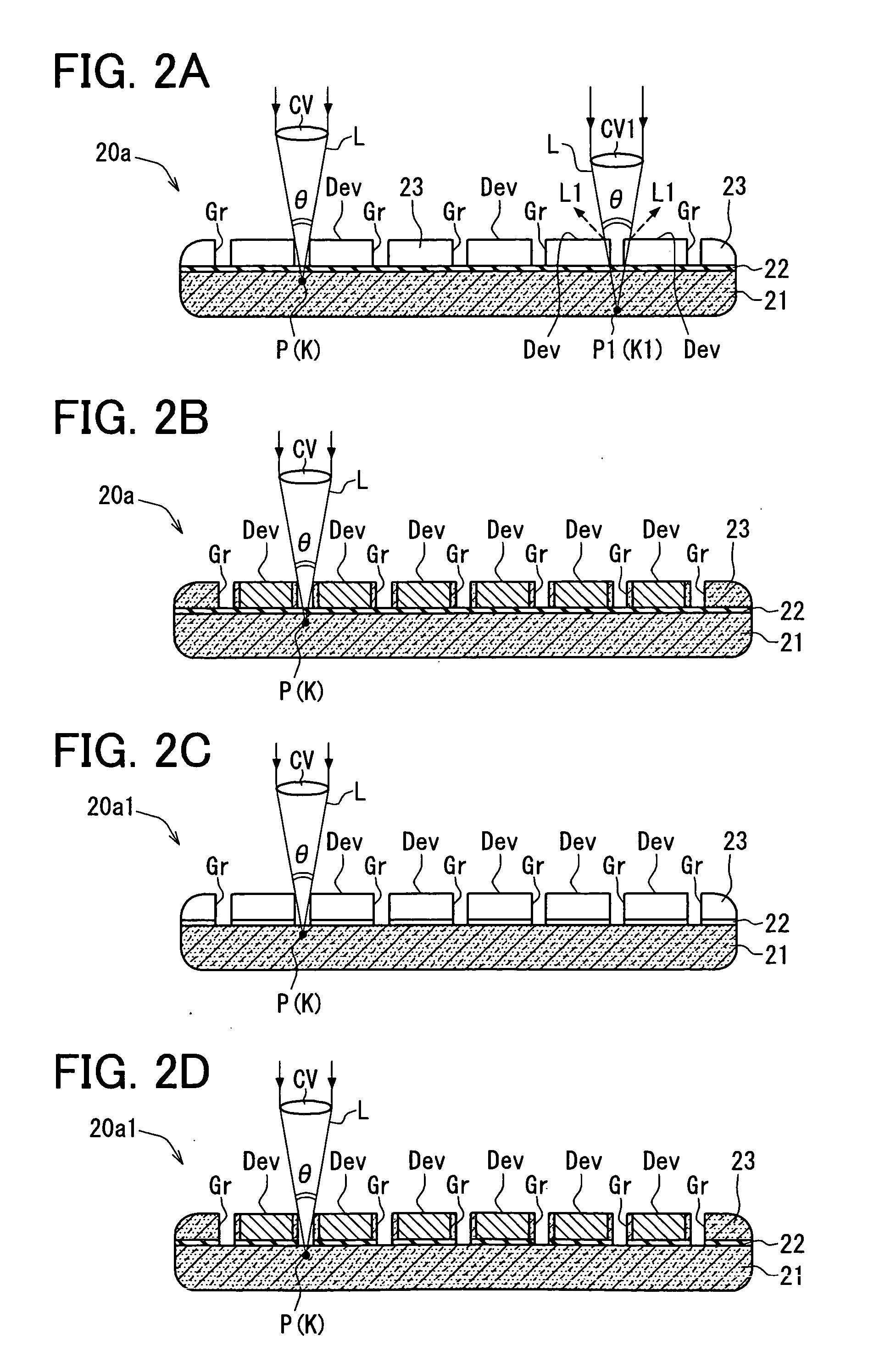 Semiconductor wafer having multiple semiconductor elements and method for dicing the same