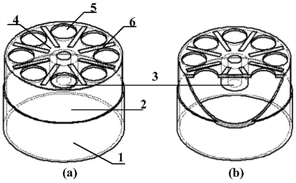 Vibrating gyroscope based on one-piece cylindrical shell quartz resonator and piezoelectric film