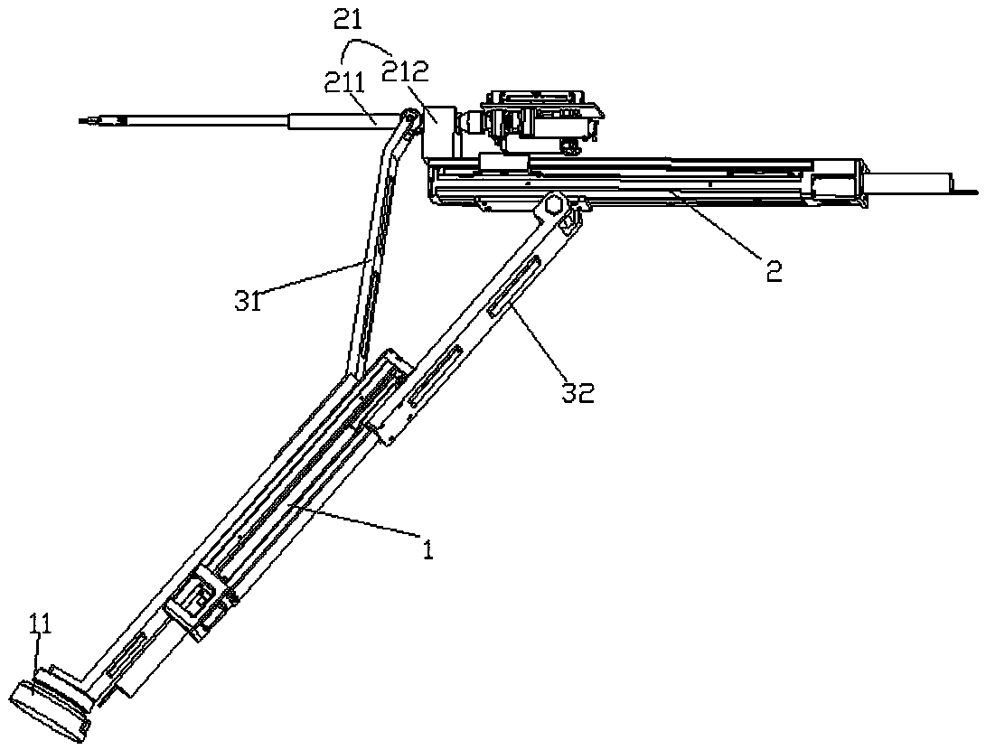 Surgical instrument locating assembly used in laparoscopic surgery