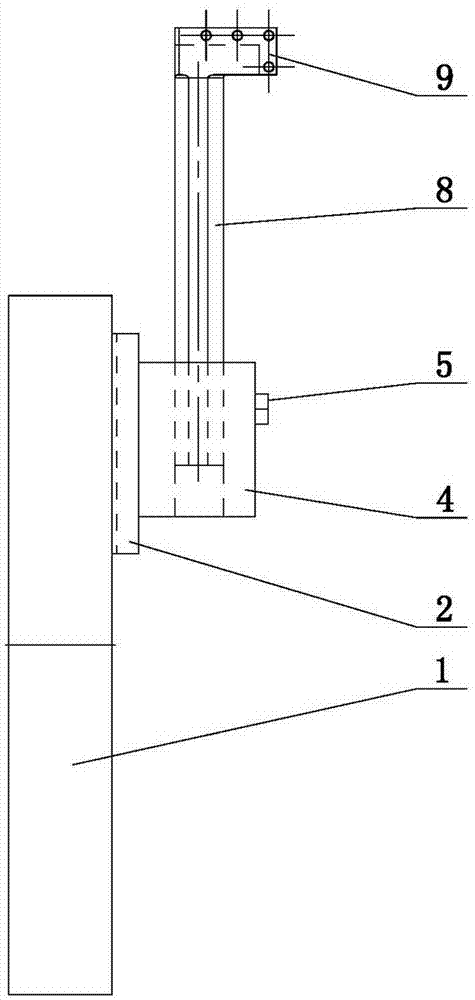 Device for expanding machining range of boring mill