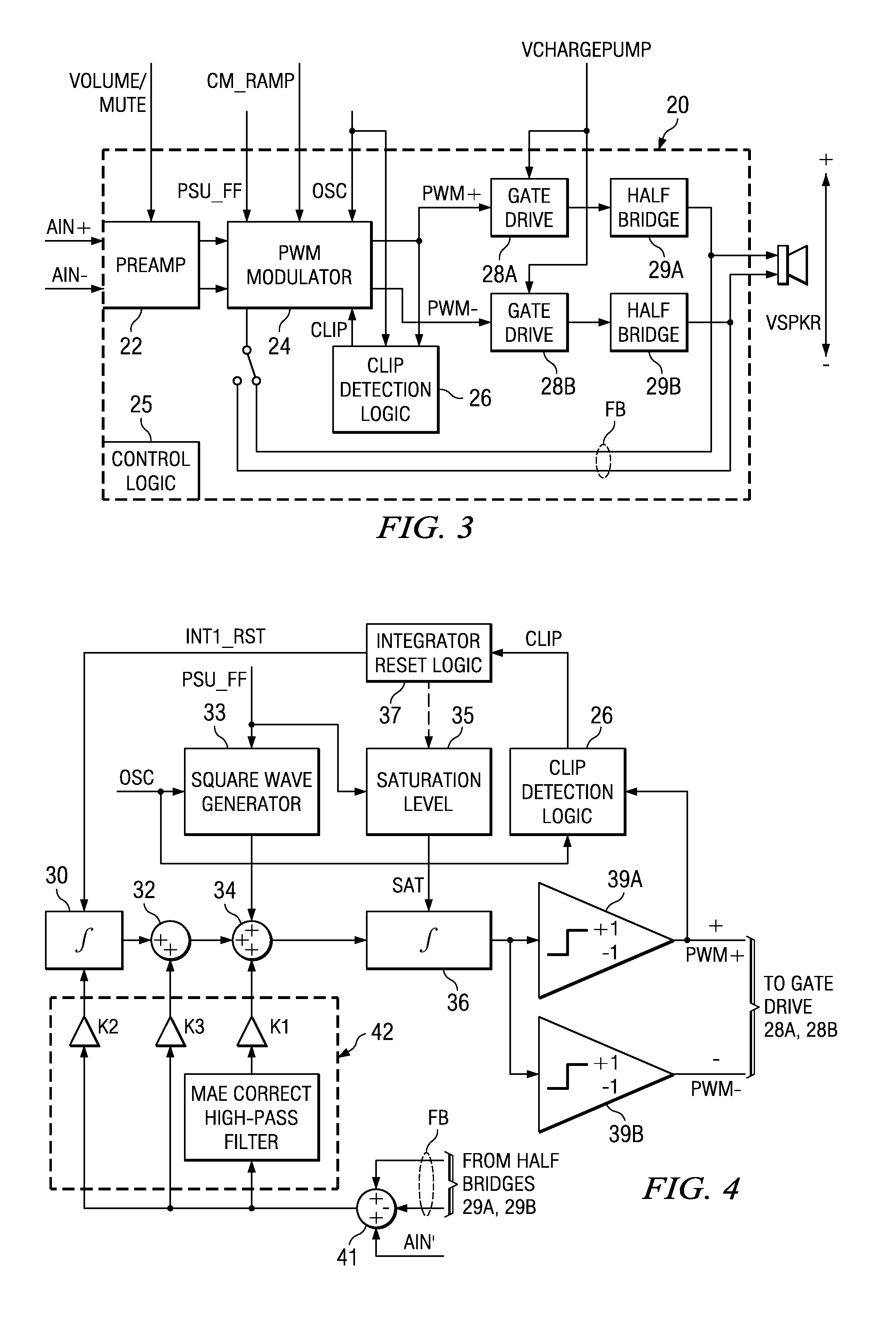 Recovery from clipping events in a class D amplifier