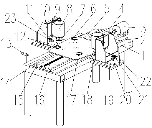 Copying double-sided glass edging machine