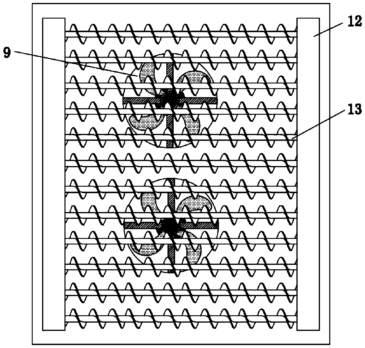 A distribution box with good heat dissipation performance for two-way linkage cranes