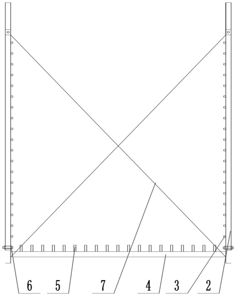 Polygonal-section bridge pier stud reinforcement cage integral hoisting and binding jig and using method