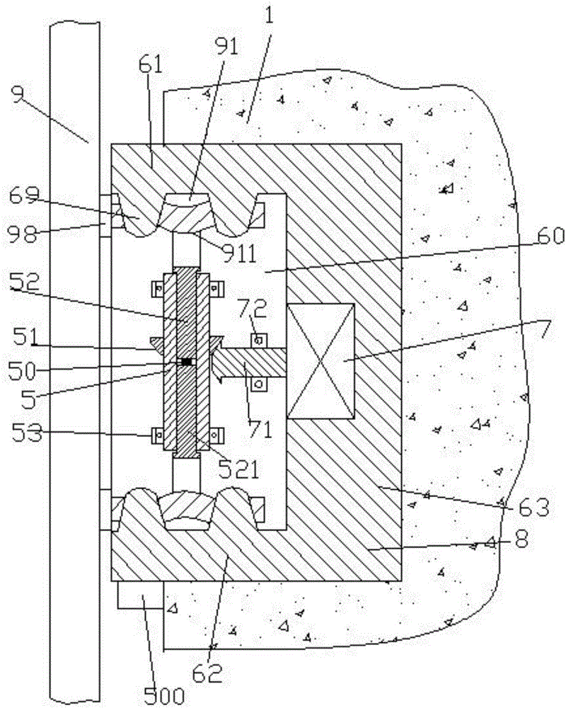 Mounting assembly of wall-mounted liquid crystal display television