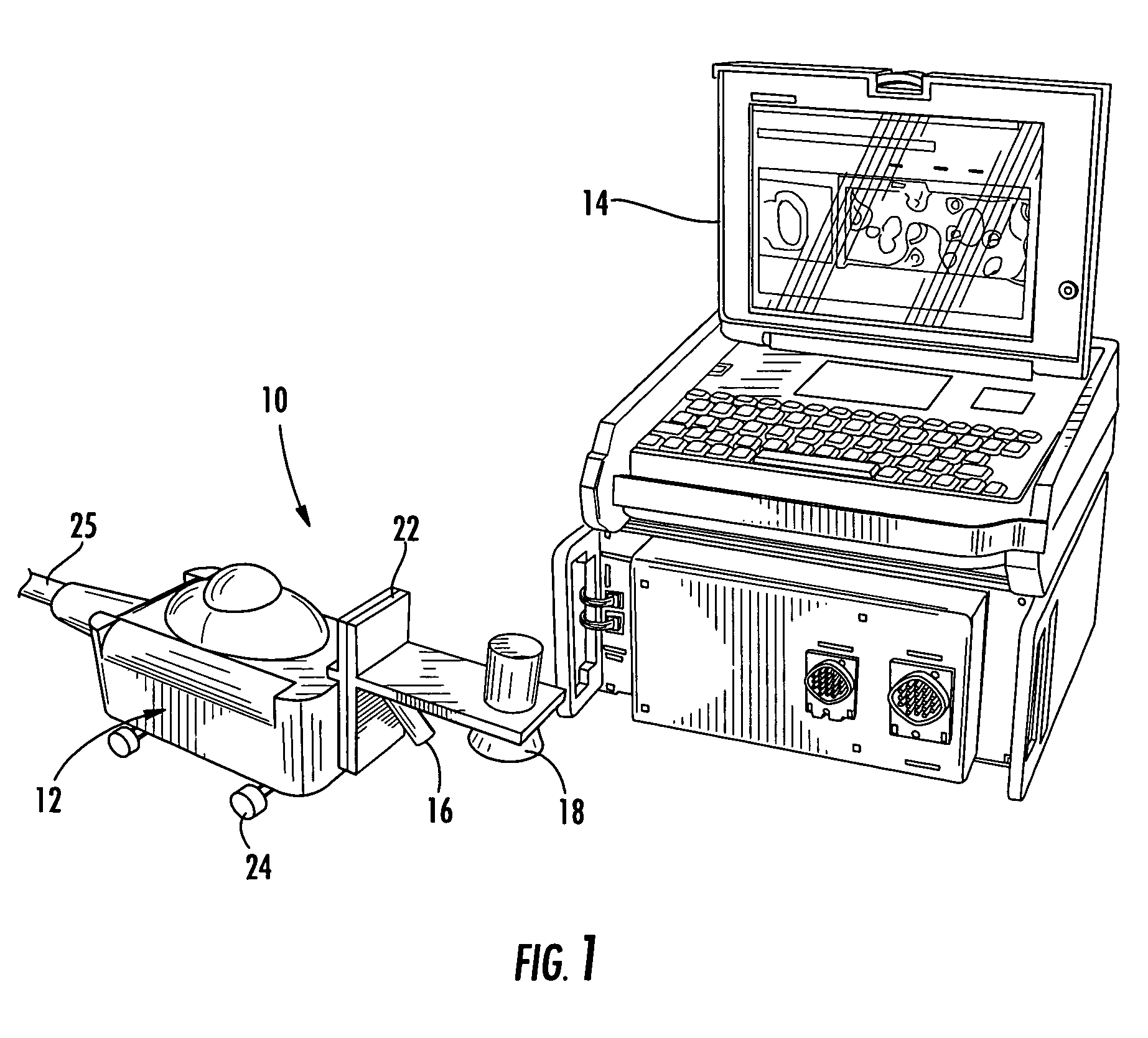 Non-destructive inspection using laser profiling and associated method