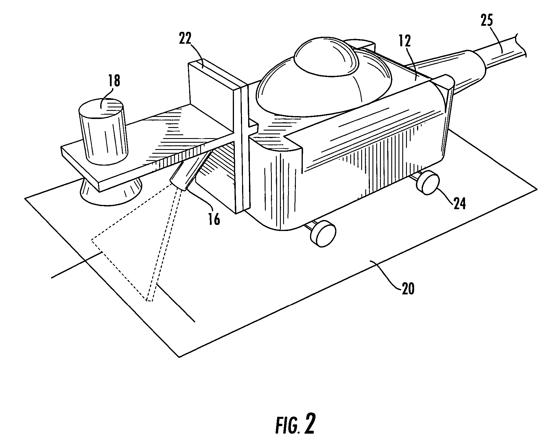 Non-destructive inspection using laser profiling and associated method