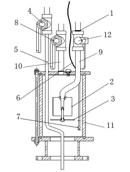 Automatic vacuum oil injection method and tool for unmanned mutual inductor