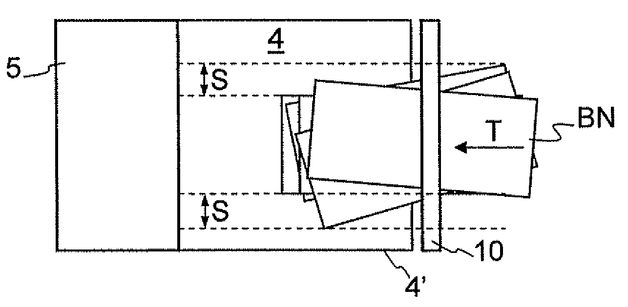 Apparatus for singling of sheet material