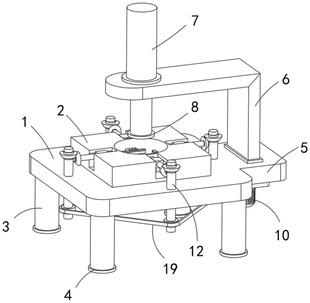 Die and method for forming thin-walled cylinder-shaped part into rectangular part