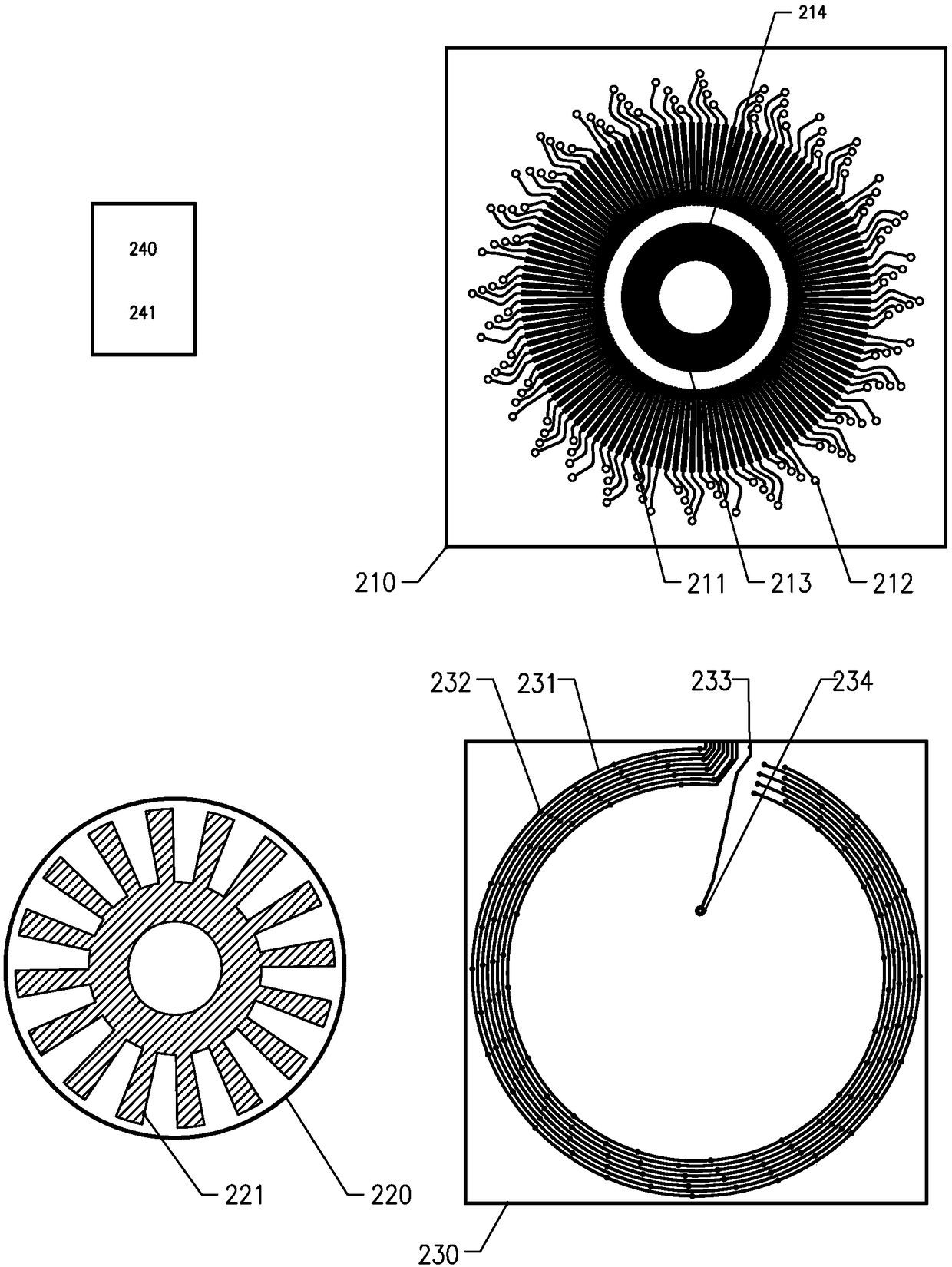 A Multilayer Electrode Displacement Sensor