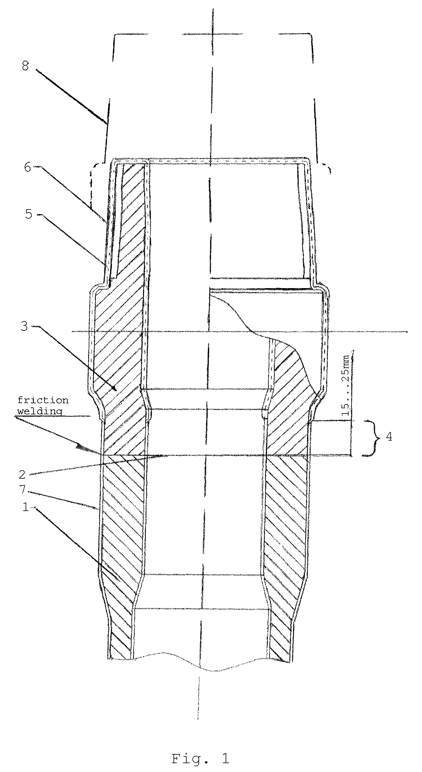 Drill pipe with tool joints