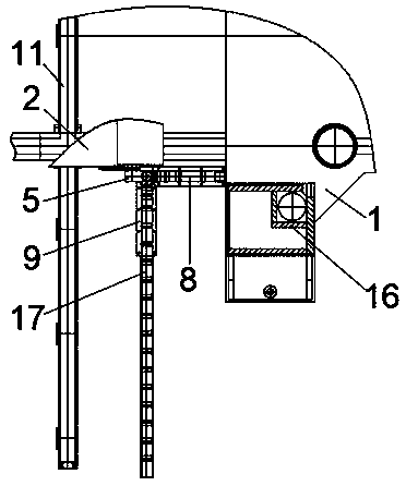 An embedded mobile station cable steering mechanism