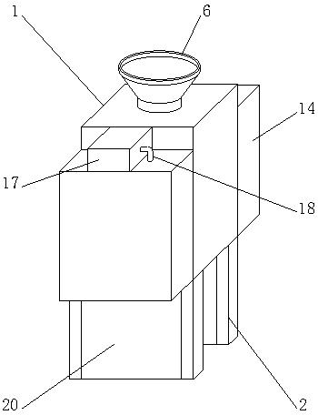 A slag removal device for feed production