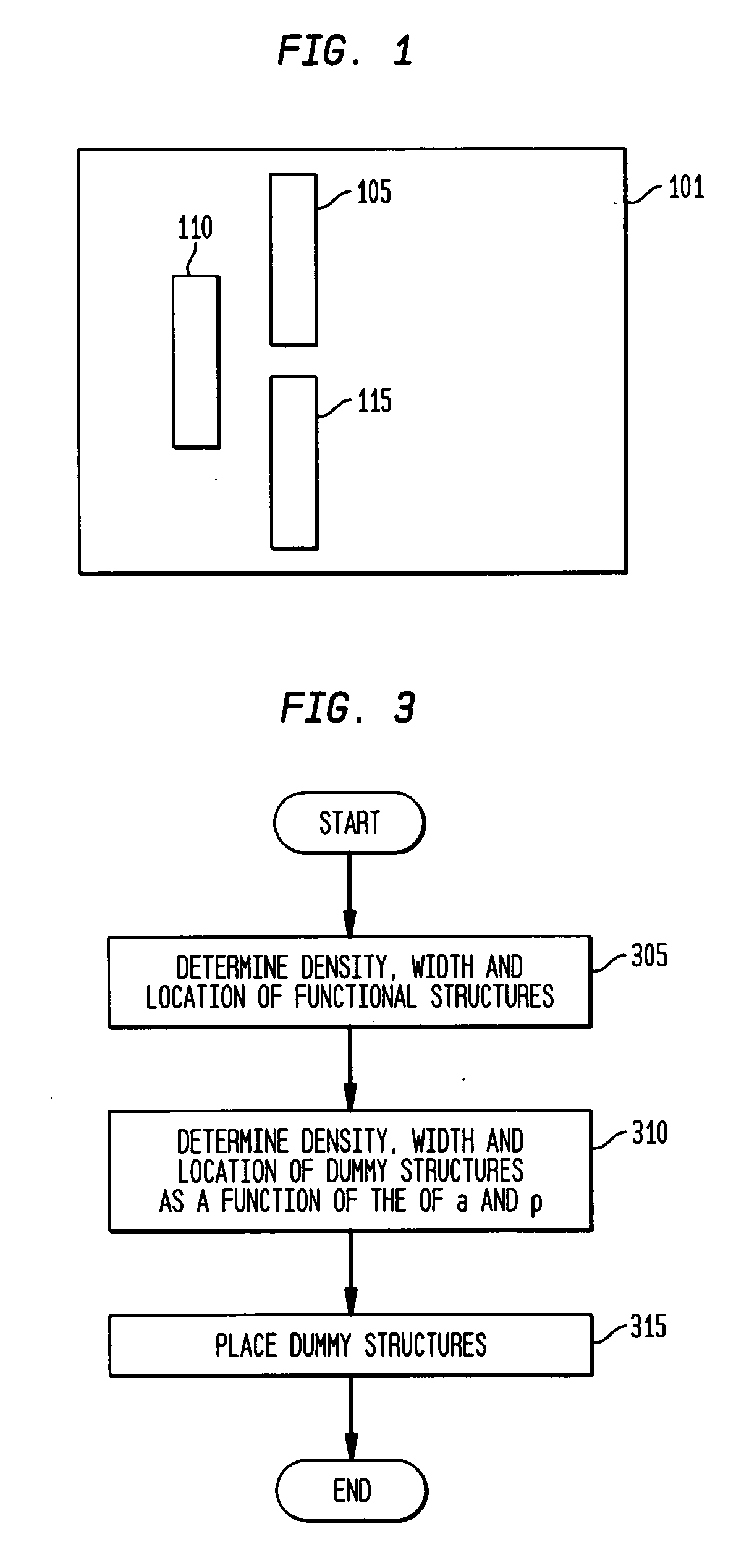 Structure and method for placement, sizing and shaping of dummy structures