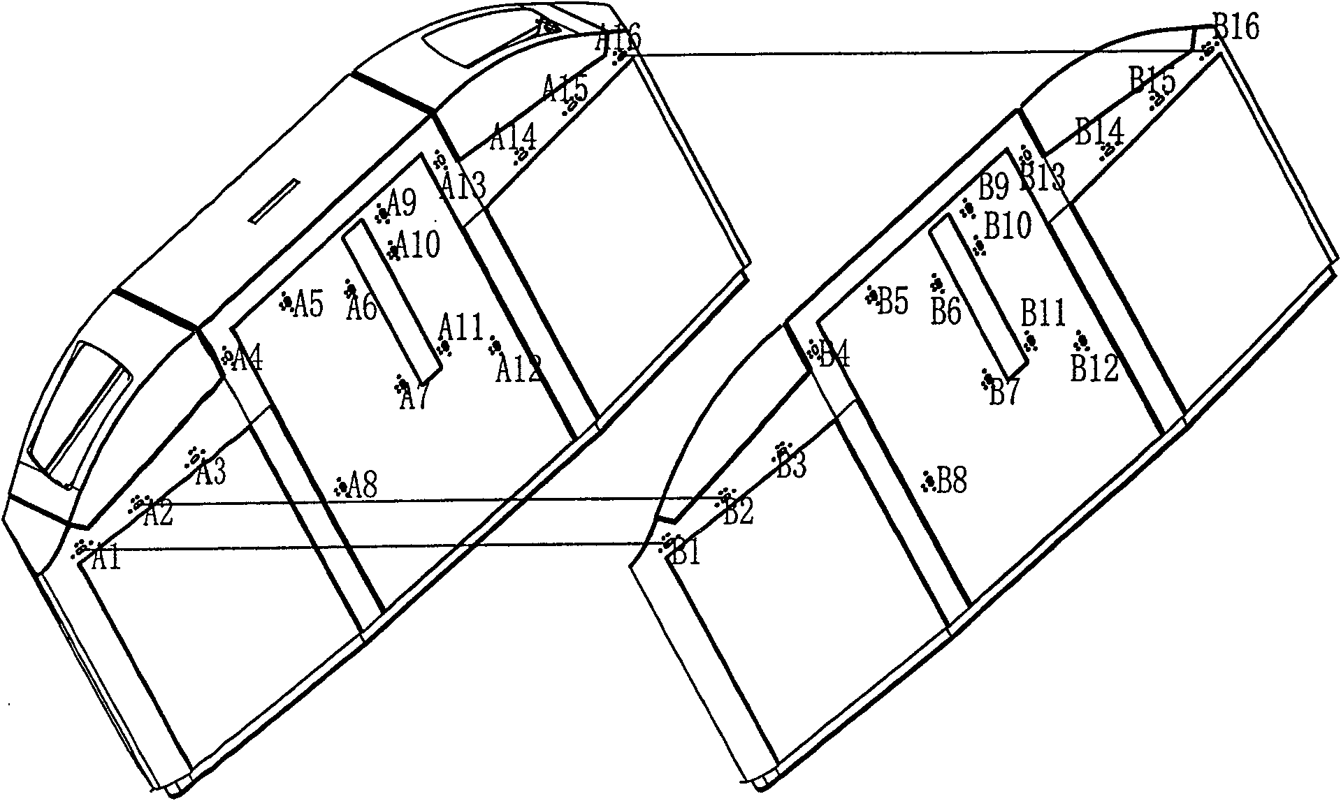 Method for assembling sensor for controlling door leaf in ticket checking system