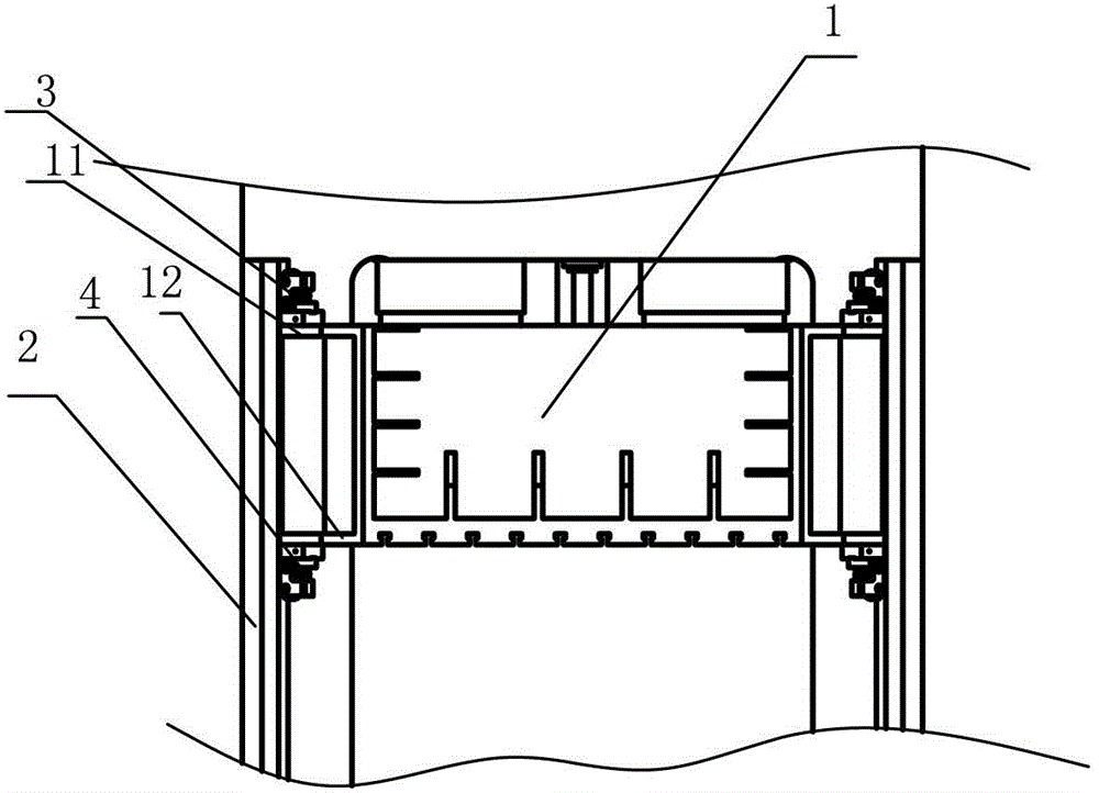 Guide device for slide beam of hydraulic machine