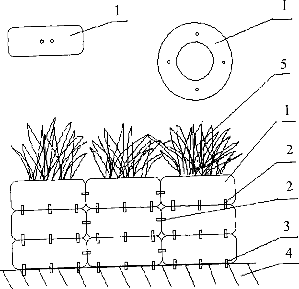Method for building road isolation green belt guard-rail using waste tyres