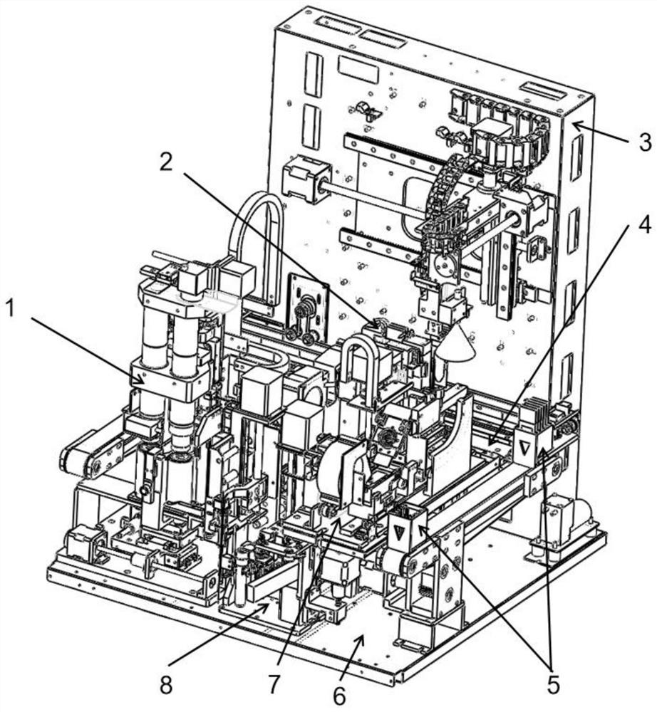 Full-automatic smear preparation and reading all-in-one machine