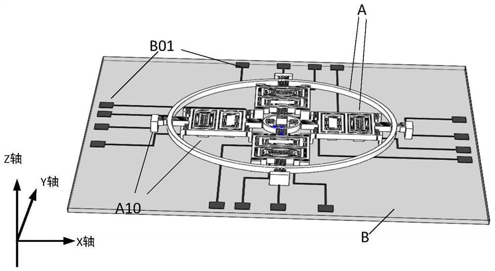 An arrayable ring-coupled three-axis fully decoupled micro-gyroscope and its processing method