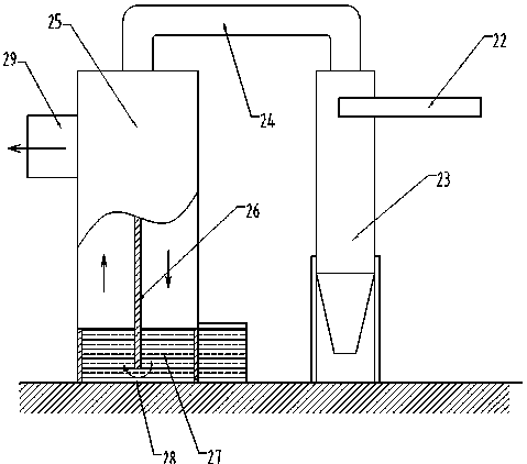 High-temperature and high-pressure hot blast stove mixing coal with gas