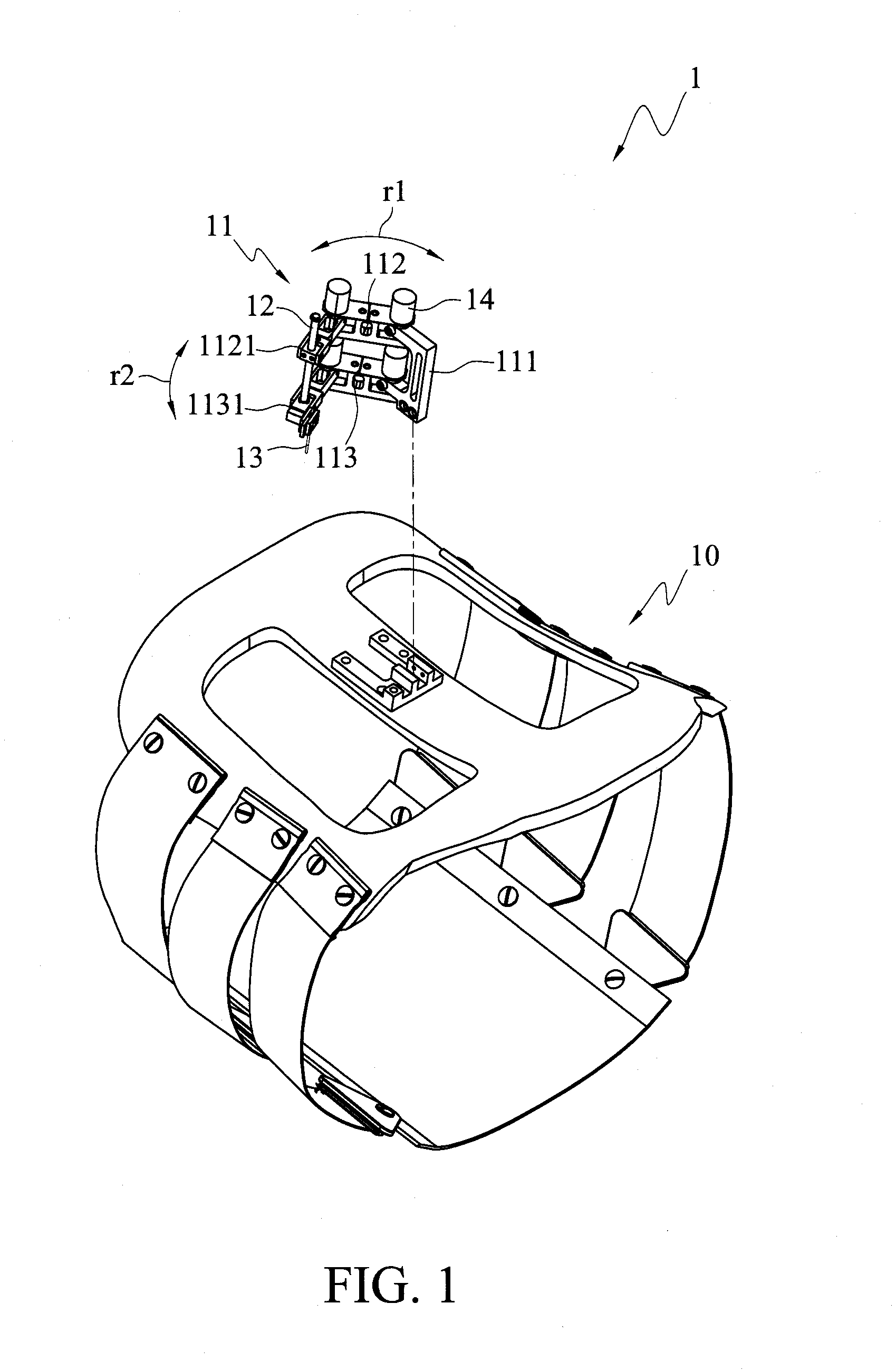 Back brace type surgery positioning apparatus and navigation system having the same