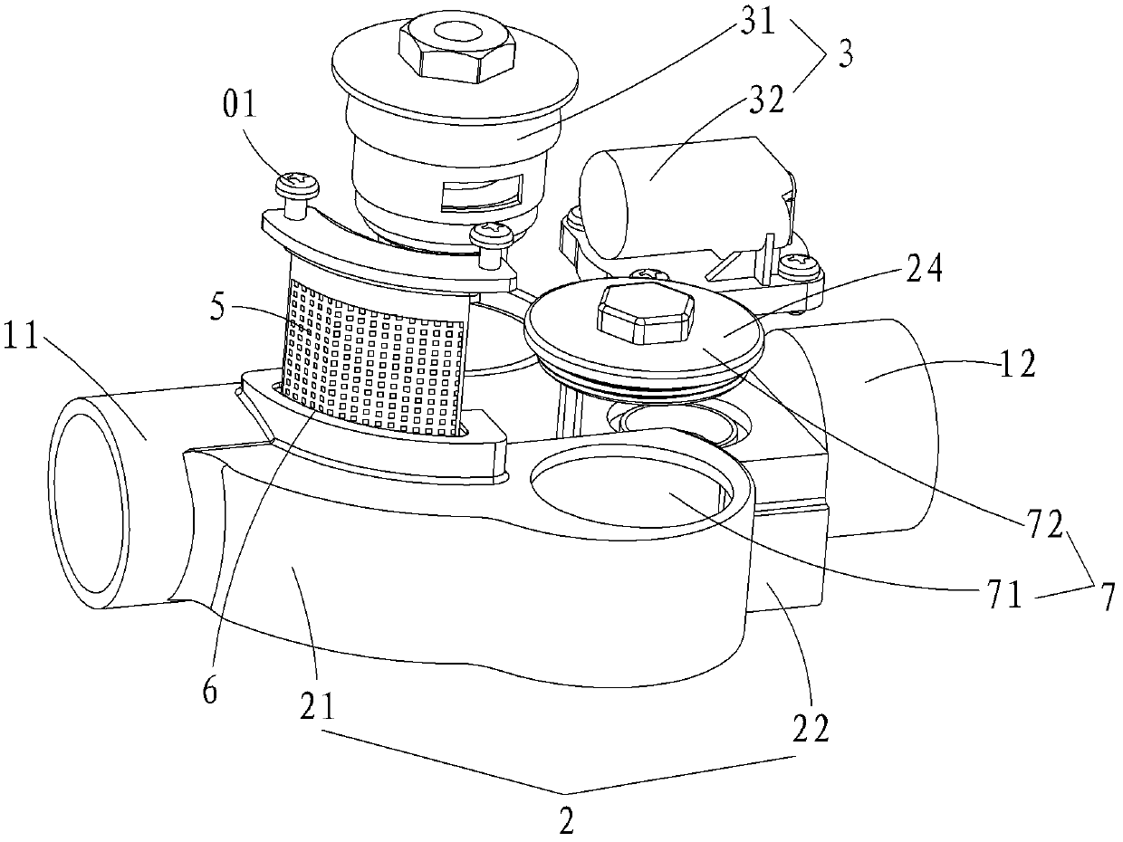 Electromagnetic valve automatically separating impurities