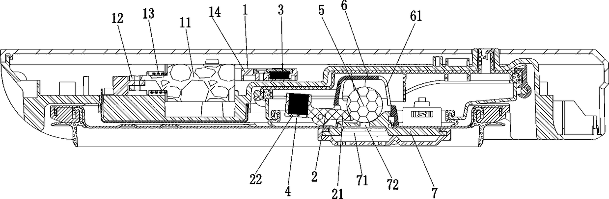 Air pressure control device and electric pressure cooker containing same