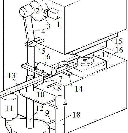 Punching machine mechanical arm used for rotor sheet remachining