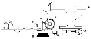 Punching machine mechanical arm used for rotor sheet remachining