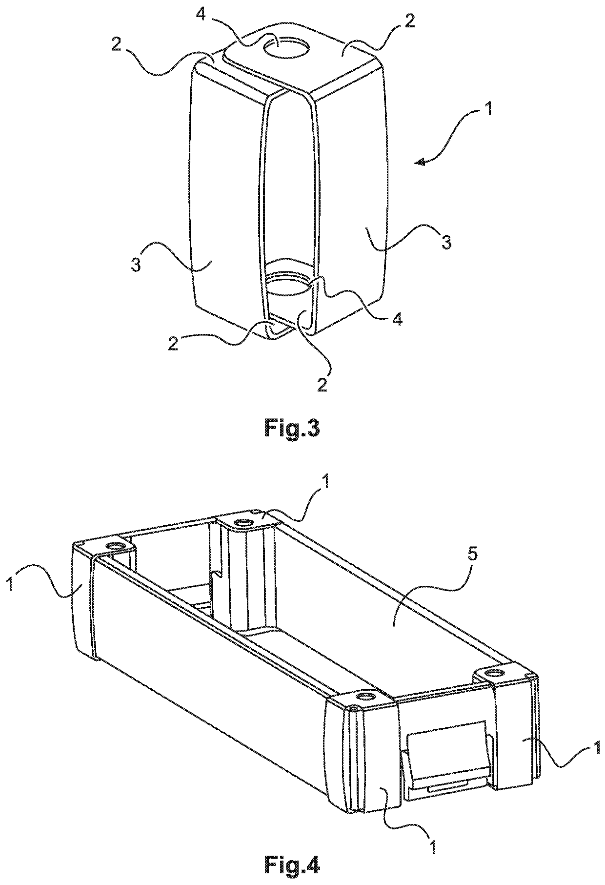 Mounting Frame Comprising a PE Contact