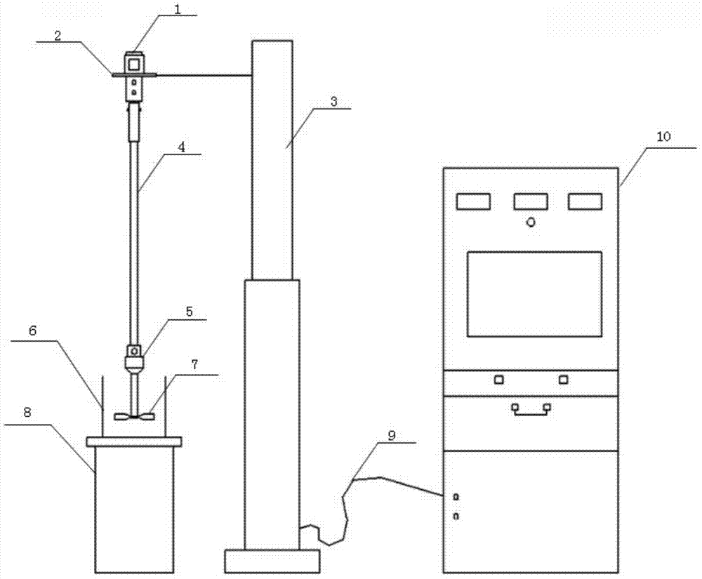 Rotational viscometer with paddle-type rotor and method for measuring particle fluid viscosity