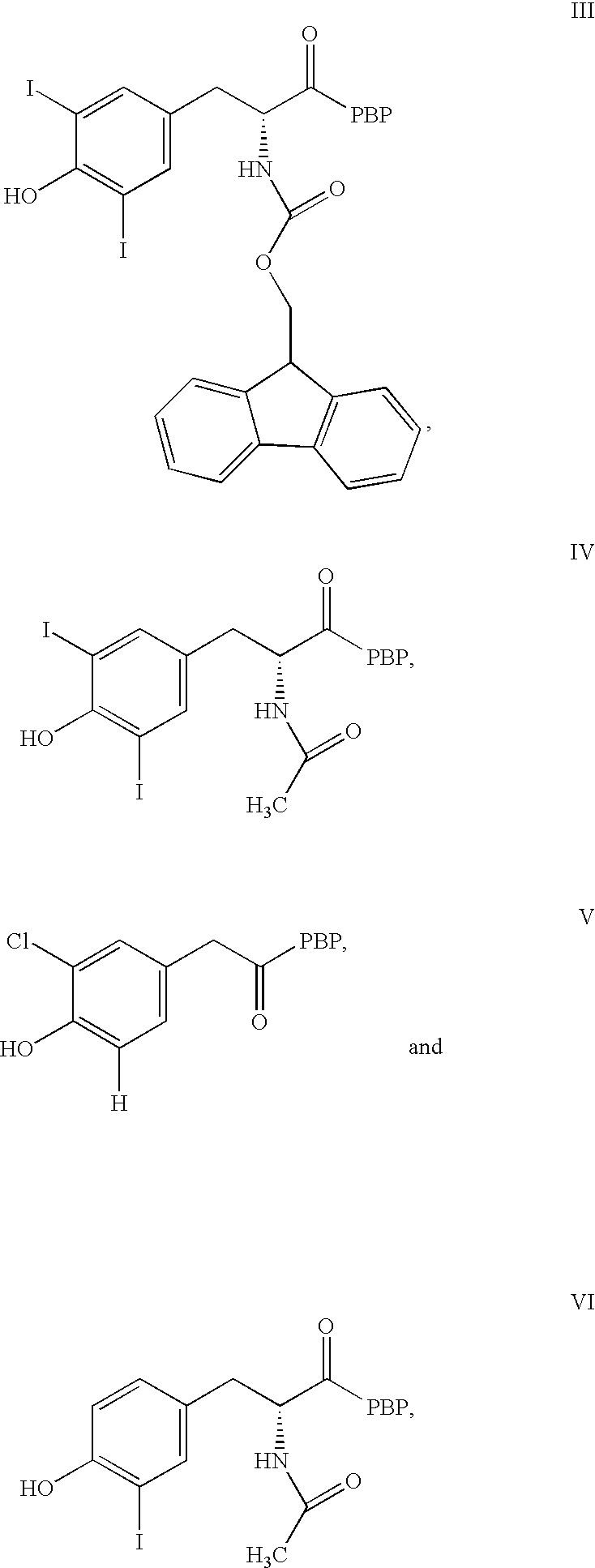 Phycoerythrin labeled thyronine analogues and assays using labeled analogues