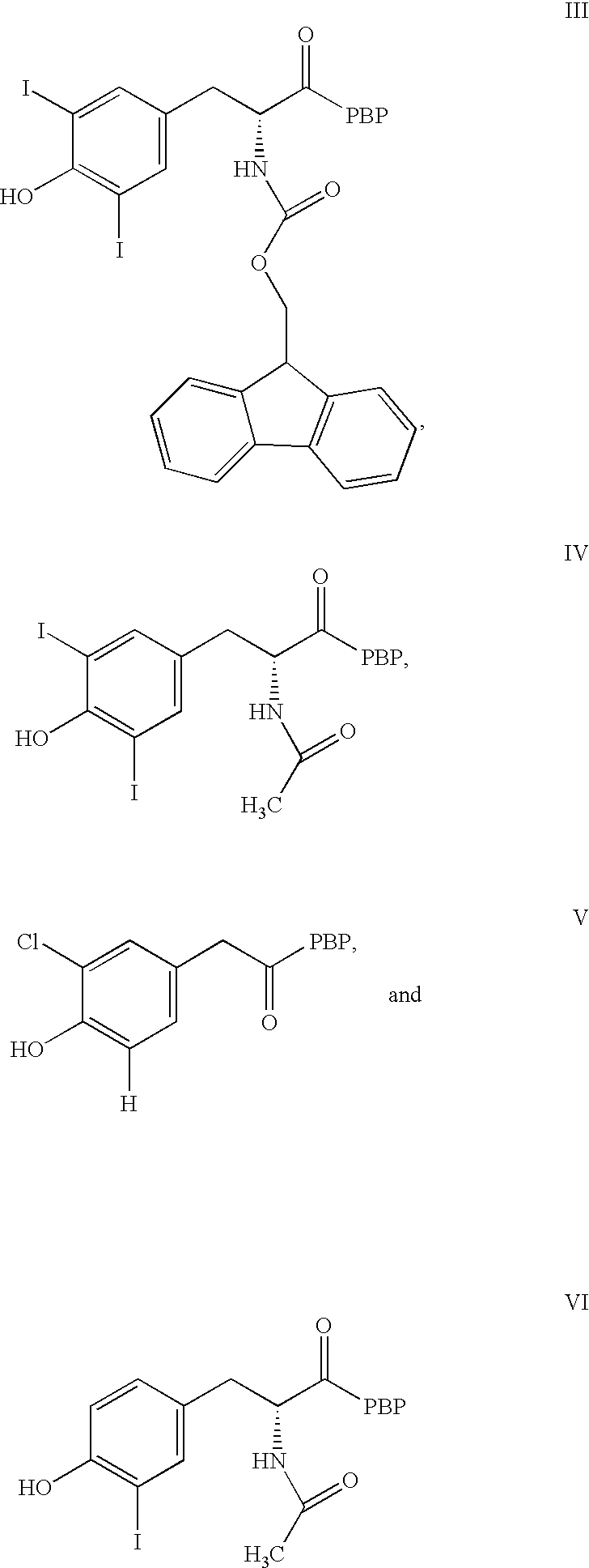 Phycoerythrin labeled thyronine analogues and assays using labeled analogues
