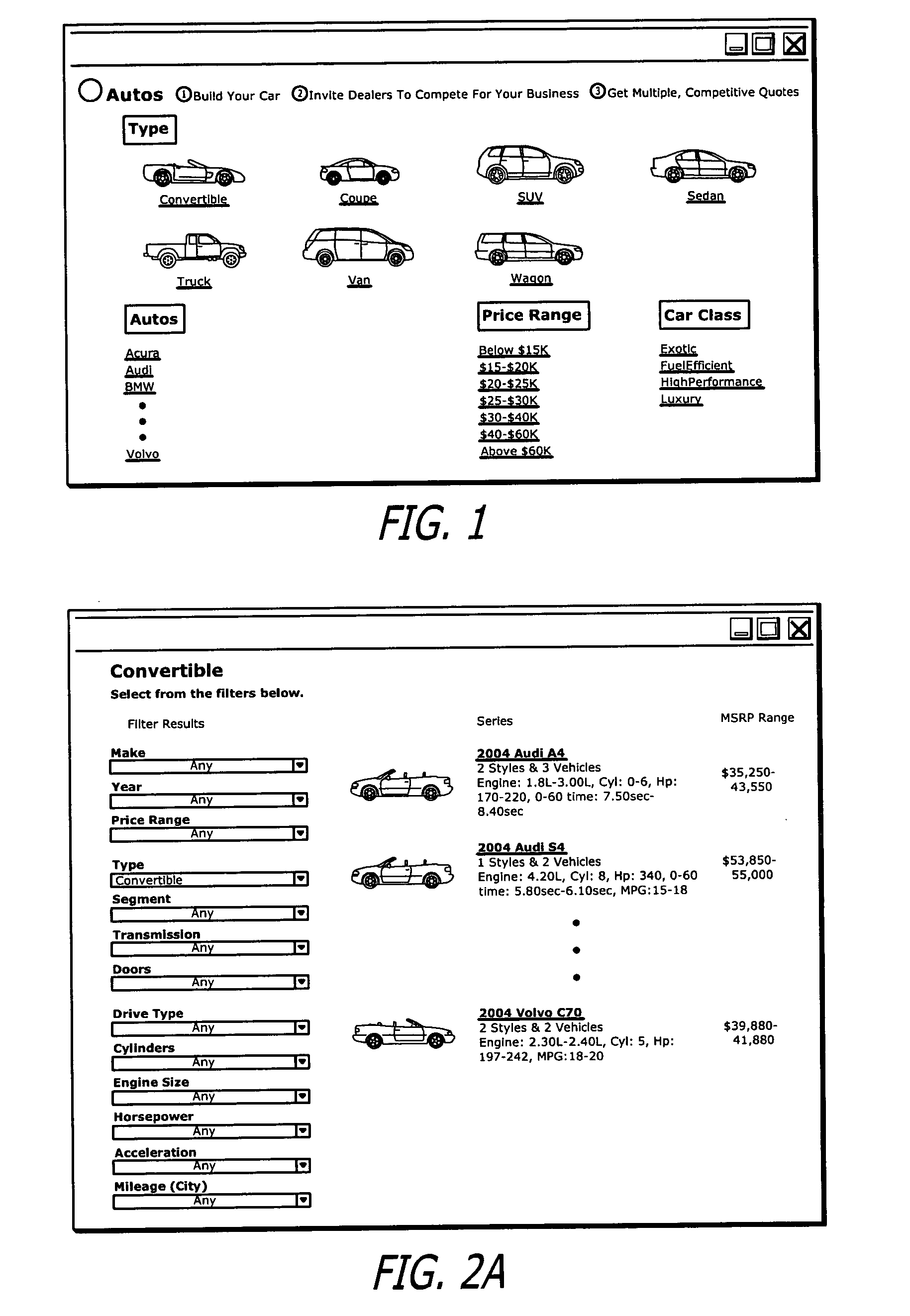 System and network for obtaining competitive quotes on user-configured articles