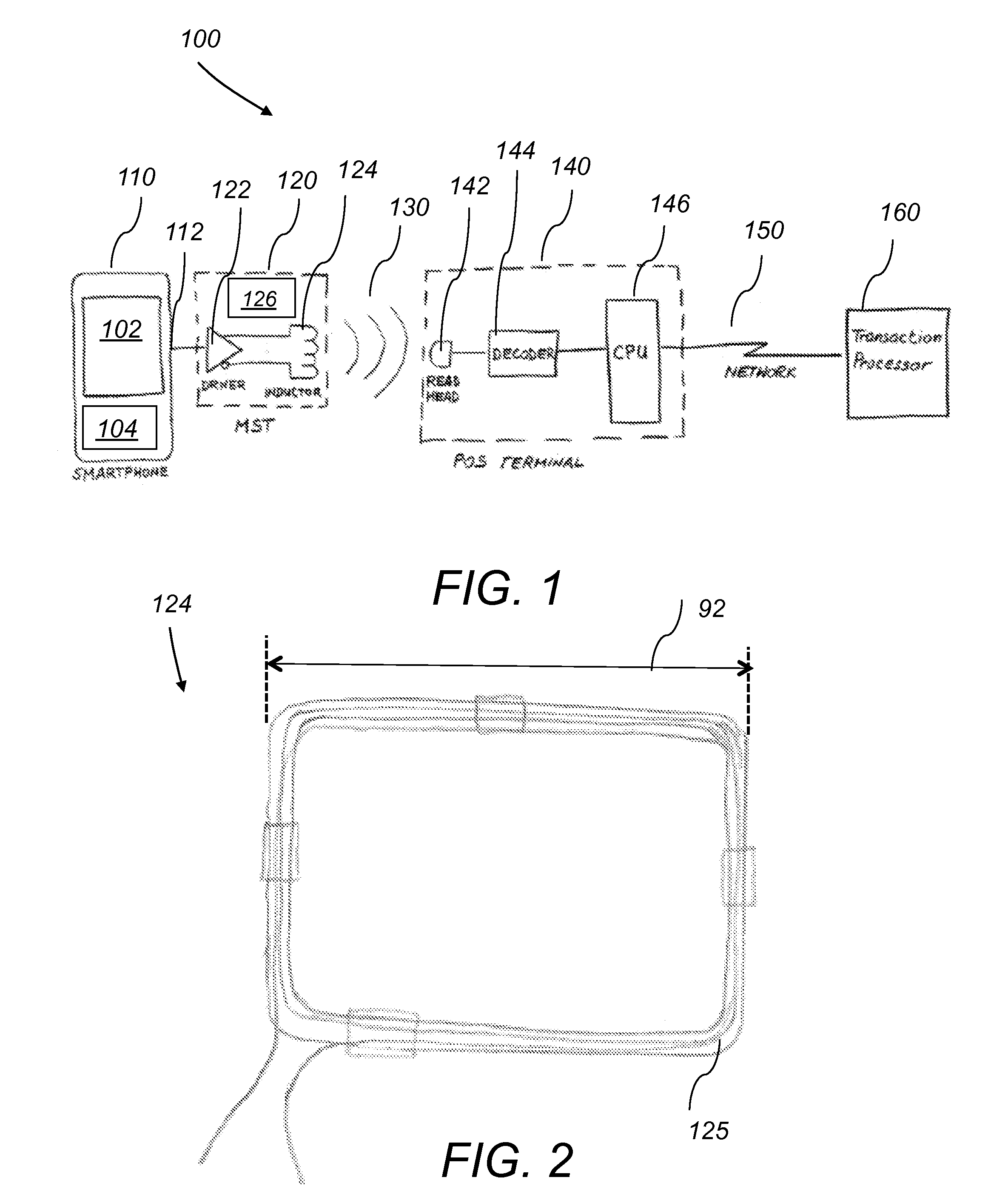 System and method for a baseband nearfield magnetic stripe data transmitter