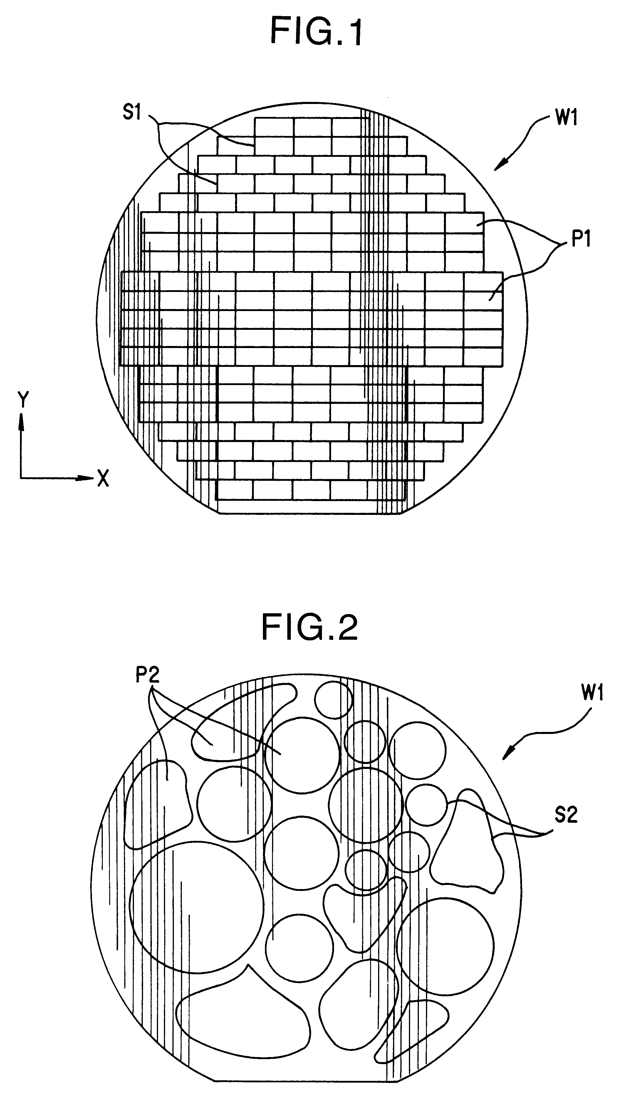 Semiconductor wafer having regular or irregular chip pattern and dicing method for the same