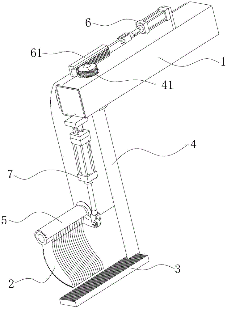 Clamping mechanism and tractor applying clamping mechanism