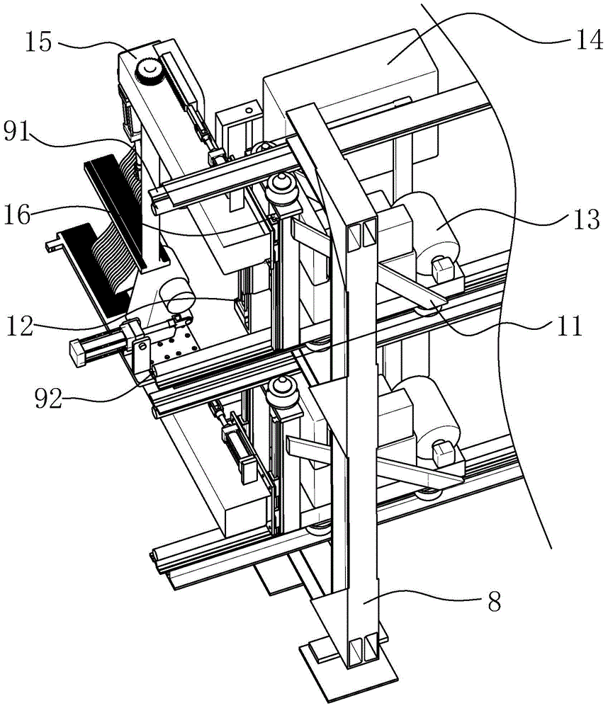 Clamping mechanism and tractor applying clamping mechanism