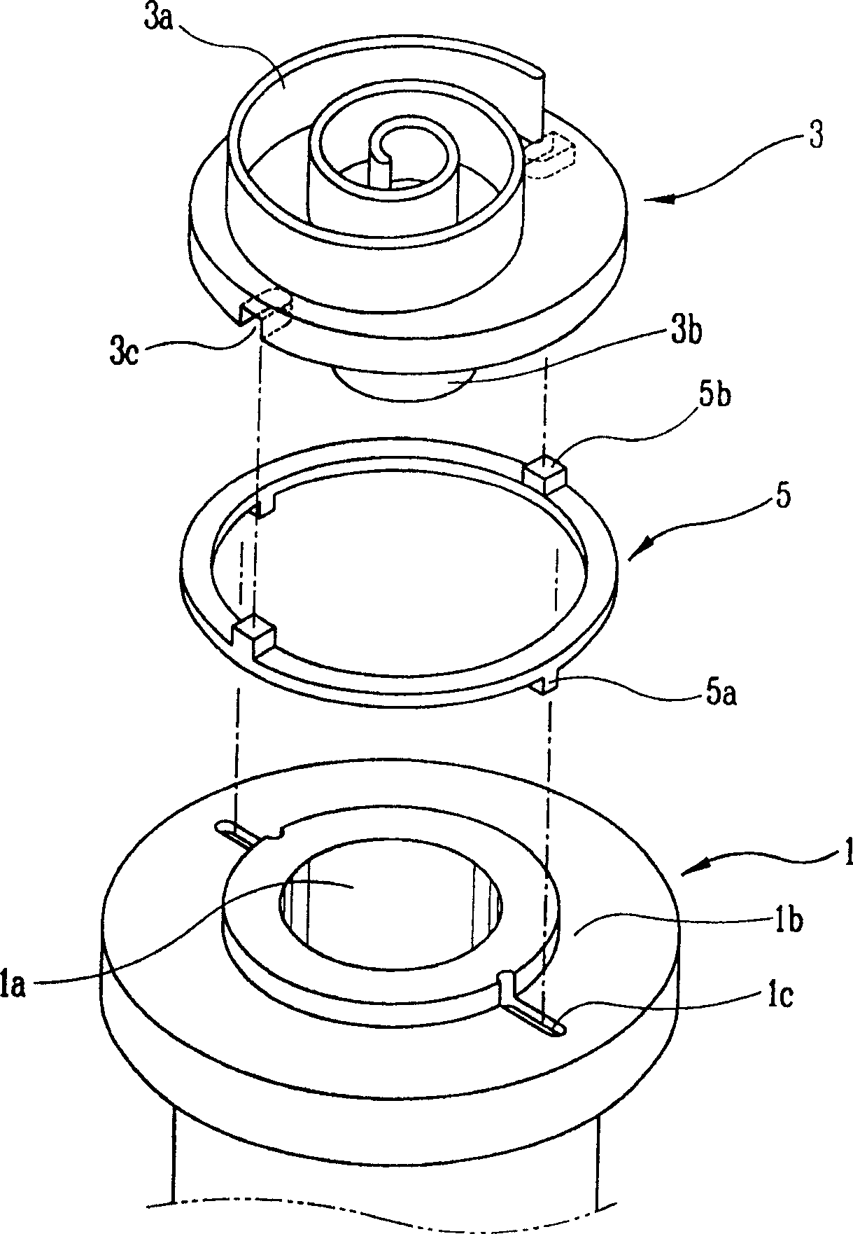 Cross slip-ring oil supply structure for vortex type compressor