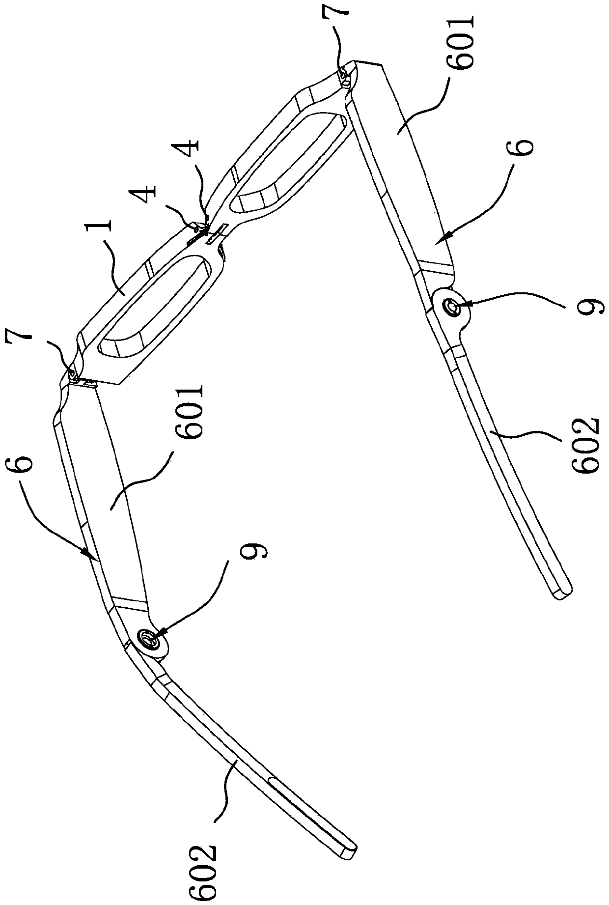 Portable folding glasses