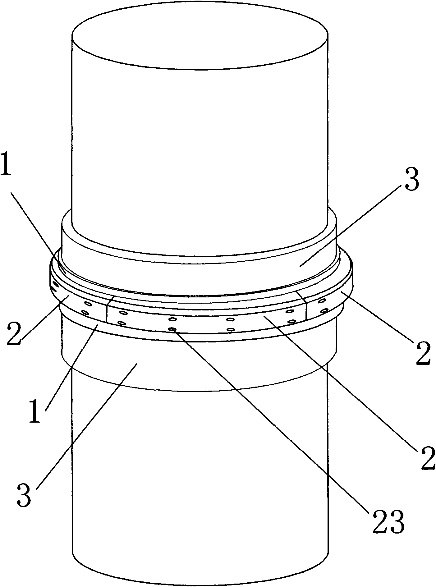 Mechanical connection structure used for uplift pile foundation and connection method thereof