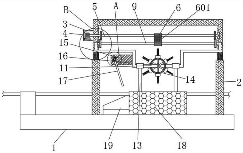 Auxiliary device for improving punching efficiency and quality of burglar mesh