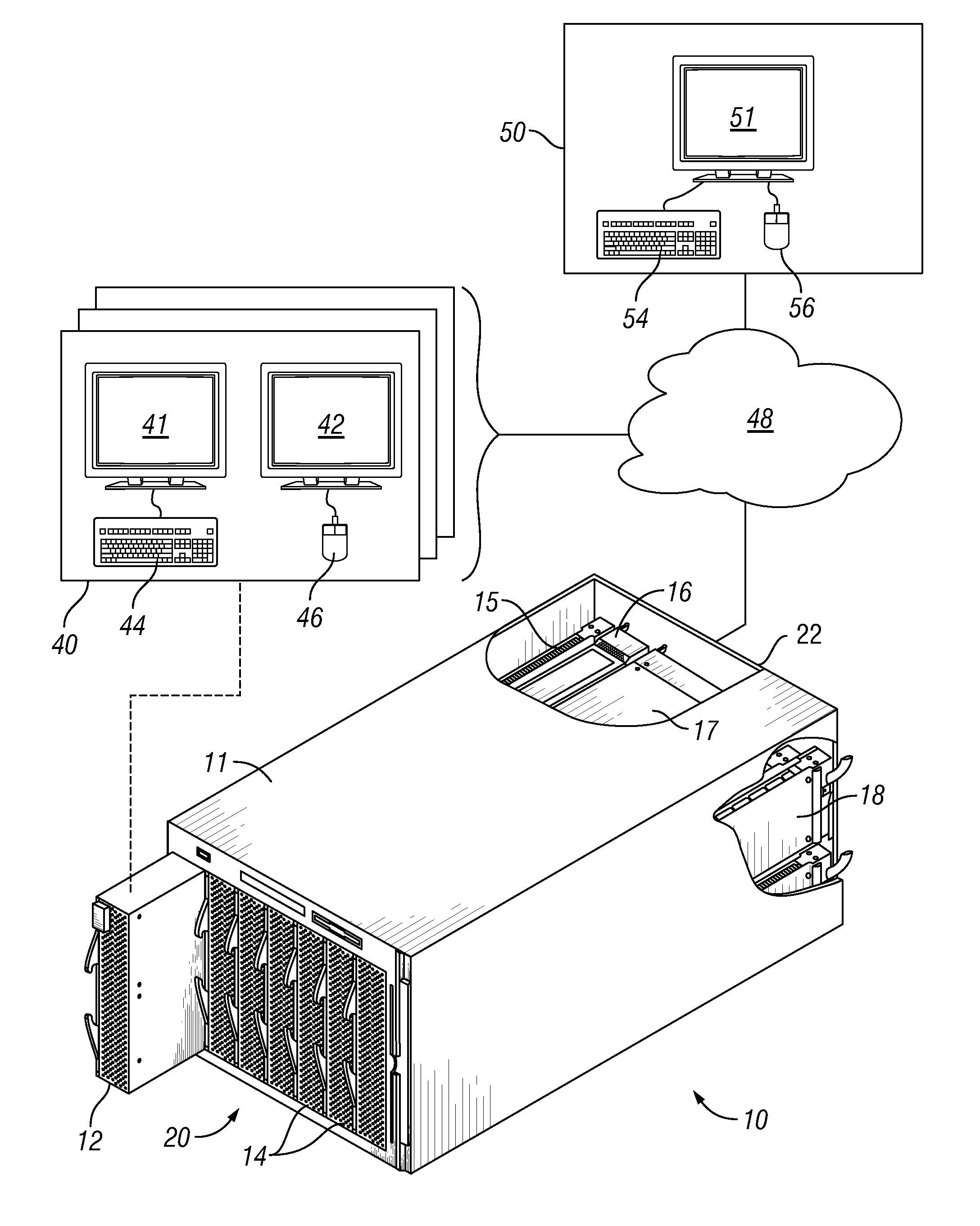Automatic adjustment of display settings for remote viewing by an administrator