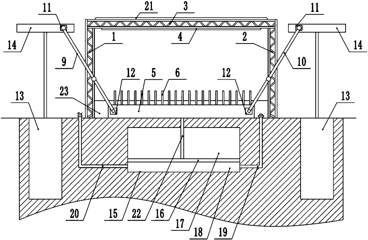 Activity square stage truss