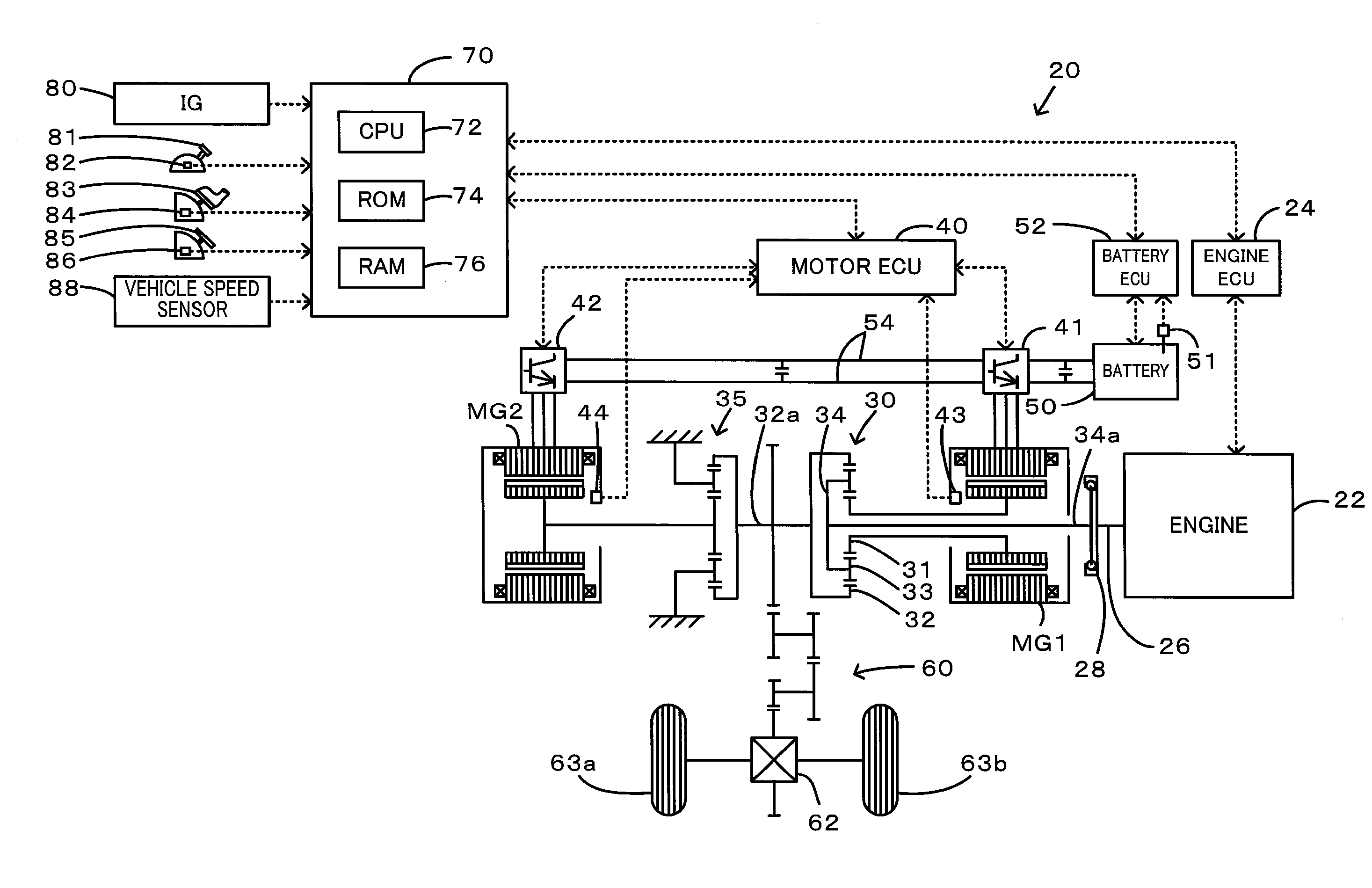 Misfire determination device and misfire determination method for internal combustion engine and vehicle